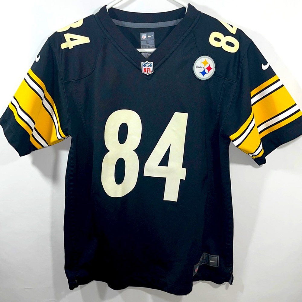 Kid’s Pittsburgh Steelers #84 Antonio BrownJersey Size Large 14/16